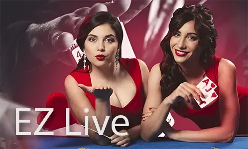 A live dealer interacting with players in an online casino setting, showcasing interactive playtime.